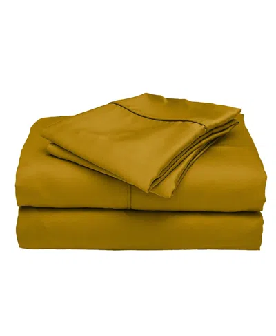 Ettitude Cleanbamboo Signature Sateen Sheet Set, Queen In Orange