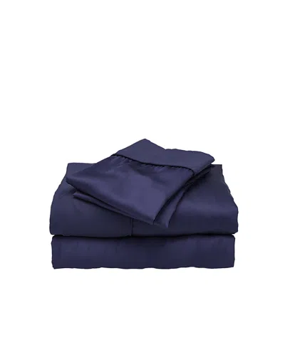Ettitude Cleanbamboo Signature Sateen Sheet Set, Twin In Ocean