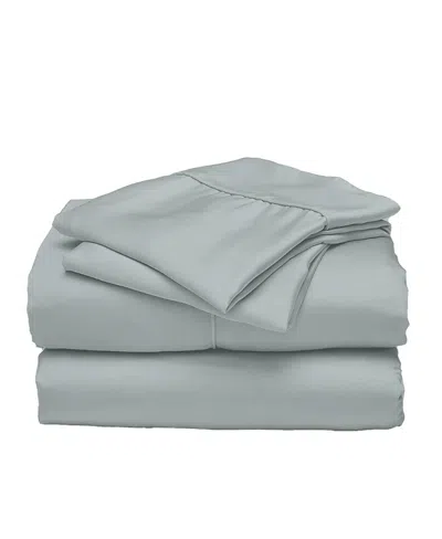 Ettitude Cleanbamboo Signature Sateen Sheet Set, Twin Xl In Blue