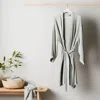 Ettitude Waffle Bathrobe In Sage