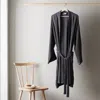 Ettitude Cleanbamboo® Waffle Bathrobe In Slate