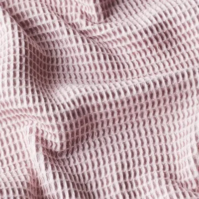 Ettitude Hooded Waffle Towel In Pink