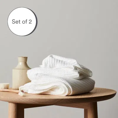 Ettitude Cleanbamboo® Waffle Towels In Cloud