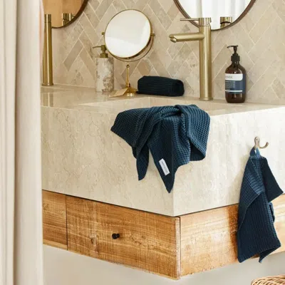 Ettitude Cleanbamboo® Waffle Towels In Ocean