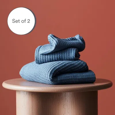 Ettitude Cleanbamboo® Waffle Towels In River