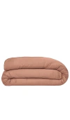 Ettitude Full/queen Sateen Solid Duvet Cover In Almond