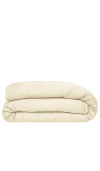 Ettitude King/cal King Sateen Solid Duvet Cover In Butter