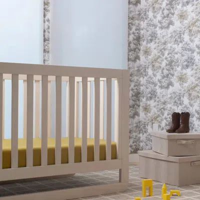 Ettitude Linen+ Bamboo Crib & Toddler Fitted Sheet In Honey