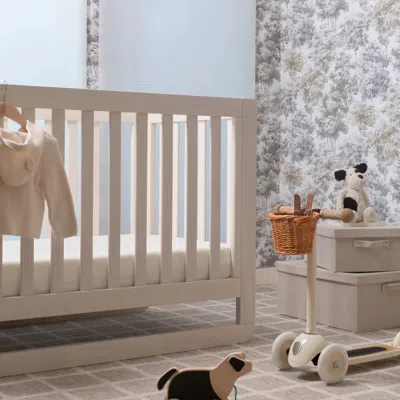 Ettitude Linen+ Bamboo Crib & Toddler Fitted Sheet In Stone