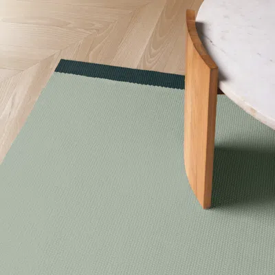 Ettitude Luxe Bamboo 2-tone Rug In Fern & Forest