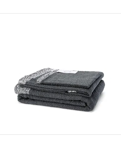 Ettitude Luxe Bamboo Boucle Towels In Black