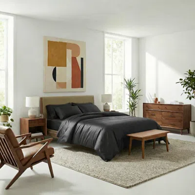 Ettitude Luxe Bamboo Duvet Cover In Night