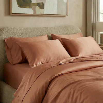 Ettitude Luxe Bamboo Pillowcase Set In Copper