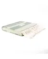 Ettitude Luxe Bamboo Stripe Throw Blanket In Multi