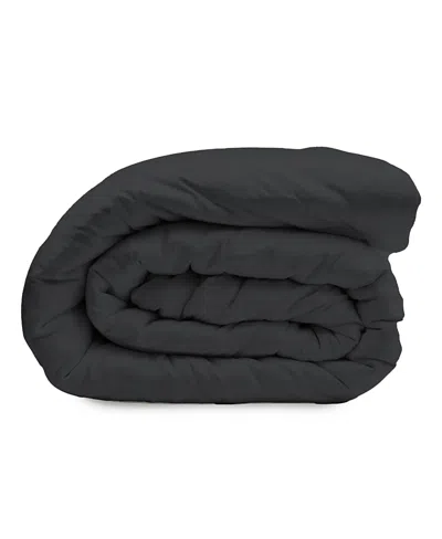 Ettitude Luxe Cleanbamboo Sateen+ Duvet Cover, Full/queen In Black