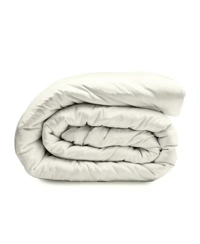 Ettitude Luxe Cleanbamboo Sateen+ Duvet Cover, Full/queen In White