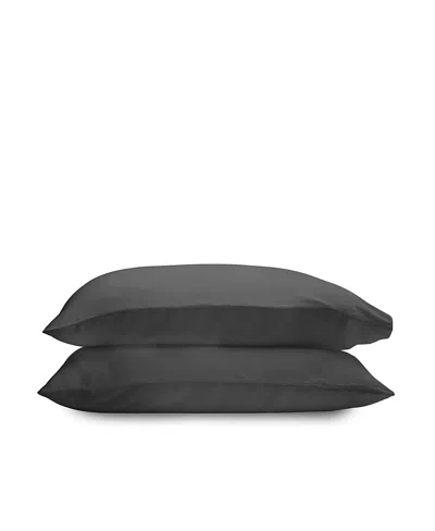 Ettitude Luxe Cleanbamboo Sateen+ Pillowcase Set, King In Black