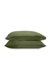 Ettitude Luxe Cleanbamboo Sateen+ Pillowcase Set, Standard In Green
