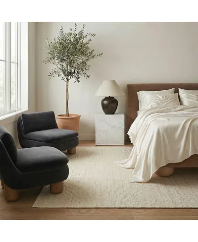 Ettitude Luxe Cleanbamboo Sateen+ Sheet Set, Full In Gray