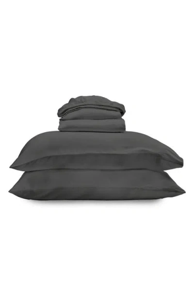 Ettitude Luxe Sateen Sheet Set In Gray