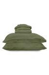Ettitude Luxe Sateen+ Sheet Set In Green