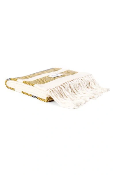 Ettitude Luxe Stripe Throw Blanket In Neutral