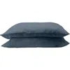 Ettitude Clean Lyocell & Hemp Pillowcase Set In Ink