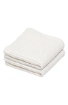 Ettitude Set Of 2 Waffle Dish Towels In Cloud
