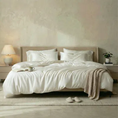 Ettitude Signature Bamboo Duvet Cover In Cloud White