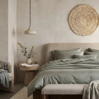 Ettitude Signature Bamboo Duvet Cover In Sage Green