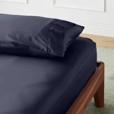 Ettitude Signature Bamboo Fitted Sheet In Ocean Blue