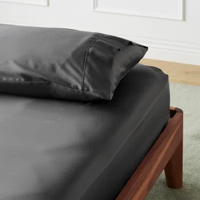 Ettitude Signature Bamboo Fitted Sheet In Slate
