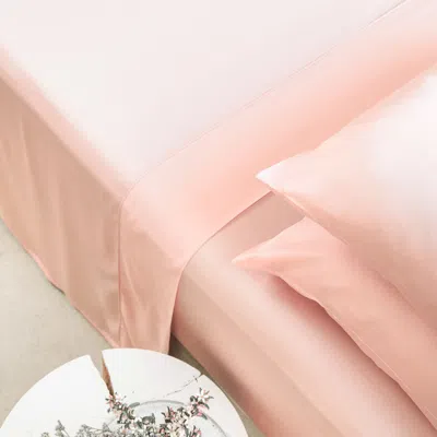 Ettitude Signature Bamboo Flat Sheet In Cloud Pink