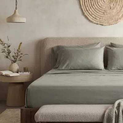 Ettitude Signature Bamboo Sheet Set In Sage Green