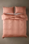 Ettitude Signature Sateen Duvet Cover In Rust At Urban Outfitters