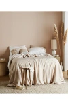 Ettitude Signature Sateen Duvet Cover In Sand