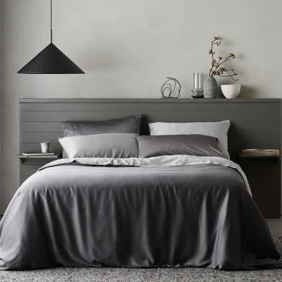 Ettitude Signature Sateen Duvet Cover In Slate