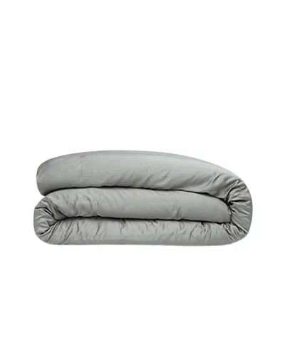 Ettitude Signature Sateen Duvet Cover, Twin In Sage