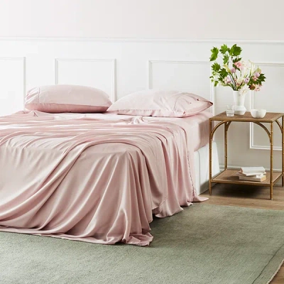 Ettitude Signature Sateen Flat Sheet In Pink