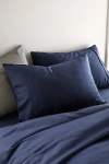 Ettitude Signature Sateen Pillowcase Set In Navy At Urban Outfitters In Blue
