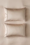 Ettitude Signature Sateen Pillowcase Set In Tan At Urban Outfitters In Neutral