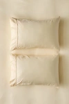 Ettitude Signature Sateen Pillowcase Set In Yellow At Urban Outfitters In Neutral