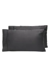 Ettitude Signature Sateen Set Of 2 Pillowcases In Slate