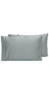 Ettitude Standard Signature Sateen Pillowcase Set In Sage