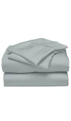 Ettitude Twin Sateen Solid Sheet Set In Sage