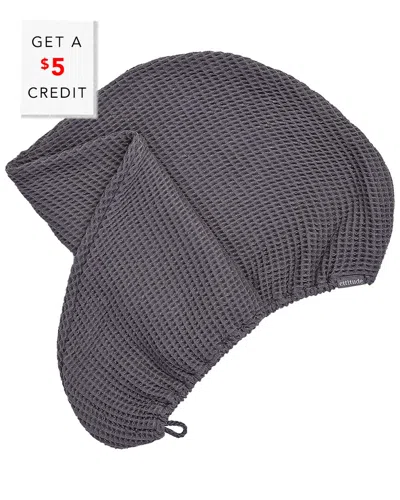 Ettitude Waffle Hair Towel With $5 Credit In Grey