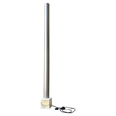 Pre-owned Ettore Sottsass 1970s Italian Lamp In Marble And Steel - Attributed To The School Of Sottsass In Transparent