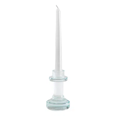 Pre-owned Ettore Sottsass 20th Century  Candle Holder Luce Di Luna In Crystal For Rsvp In Gray