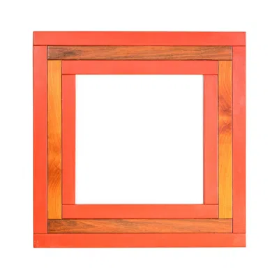 Pre-owned Ettore Sottsass 20th Century,  For Poltronova Wooden Mirror In Brown