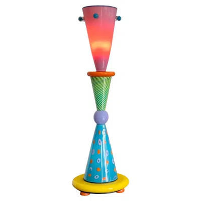 Pre-owned Ettore Sottsass Art Glass Memphis Style Sculpture Table Lamp, 1991 In Brown